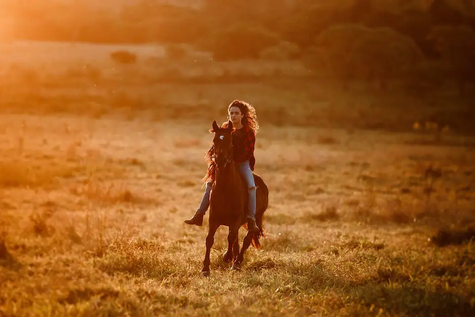 This image shows a beautiful Saddlebred horse with a rider wearing a helmet and gear while exercising. The horse's muscles are flexed, and it's gait is smooth and powerful. The rider has a gentle touch and is communicating well with the horse. The background includes beautiful scenery with trees and fields.