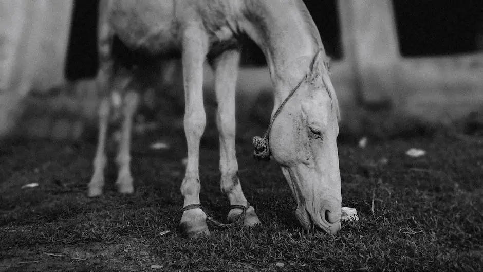 A majestic Shire horse standing tall, showcasing its immense size and strength