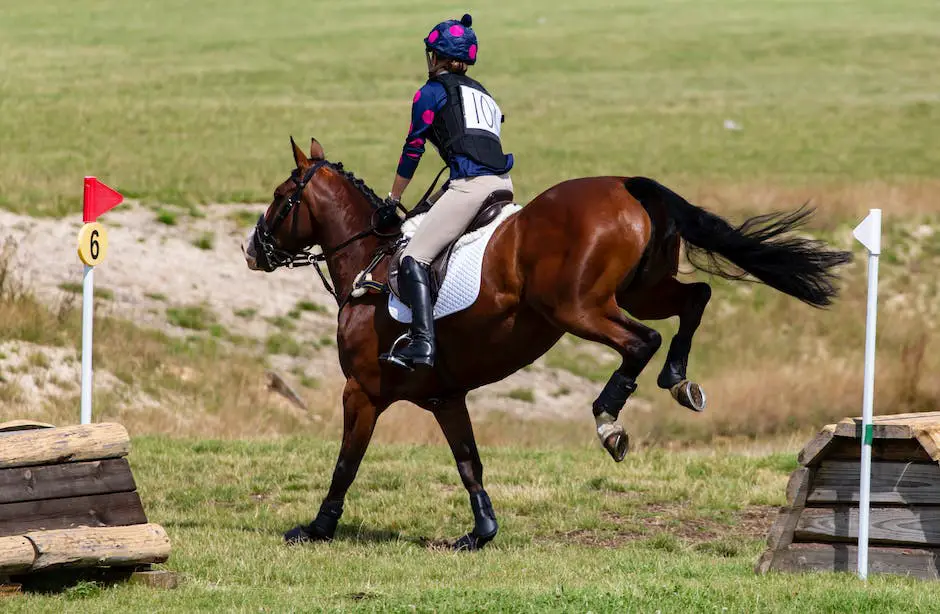 An image of a horse doing dressage movements while a rider guides it through