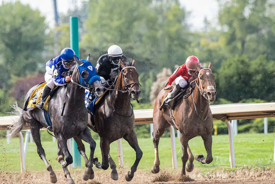 An image showing the excitement and competitiveness of German horse racing