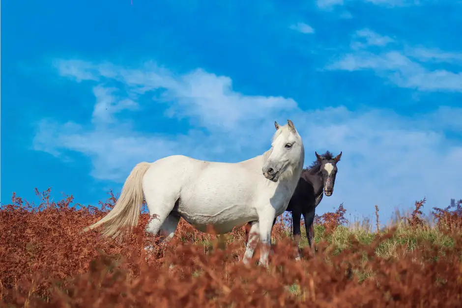 German Riding Ponies grazing in a lush green field