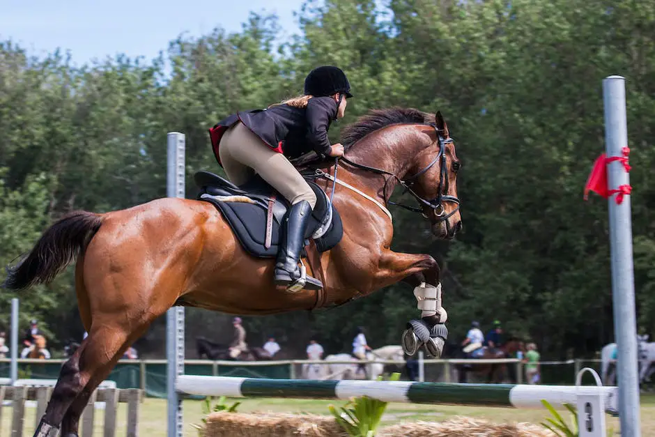 A person riding a beautiful horse while sitting deep and centered in the saddle with their feet resting softly in the stirrups and their body in proper alignment.