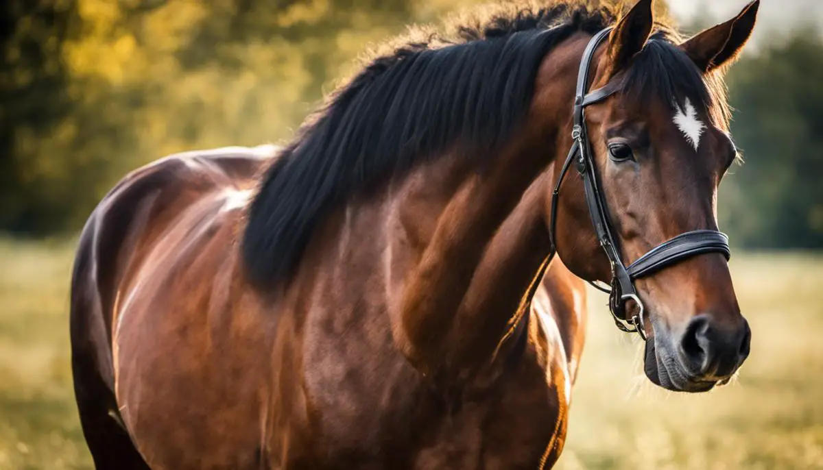 Image of a Hungarian horse with a beautiful name written on it, showcasing the connection between horse names and their characteristics.
