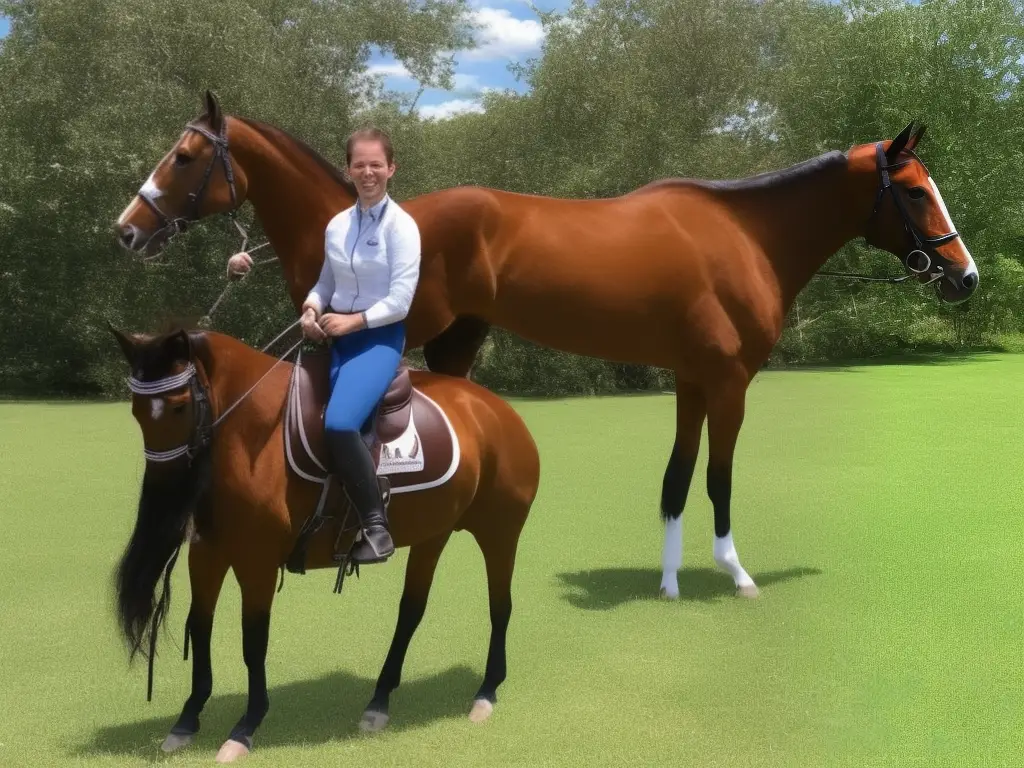 A person riding a Saddlebred horse in a distinctive saddle seat style, with the horse's head held high and legs elevated above the ground.