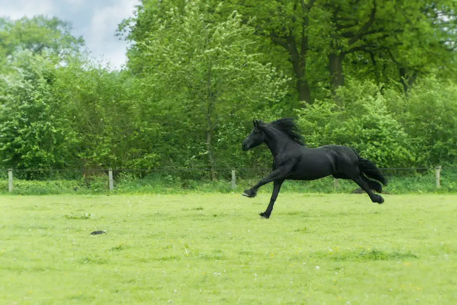 A majestic Shire horse standing proudly in a field