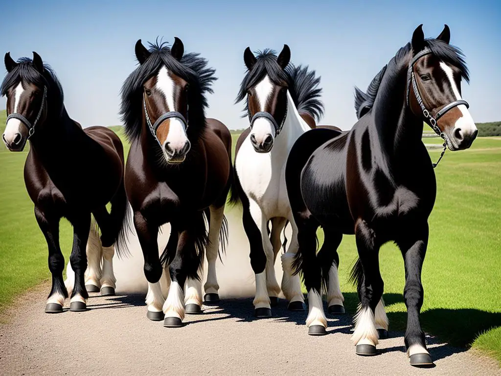 Image depicting the health and lifespan of Shire Horses and Percherons.