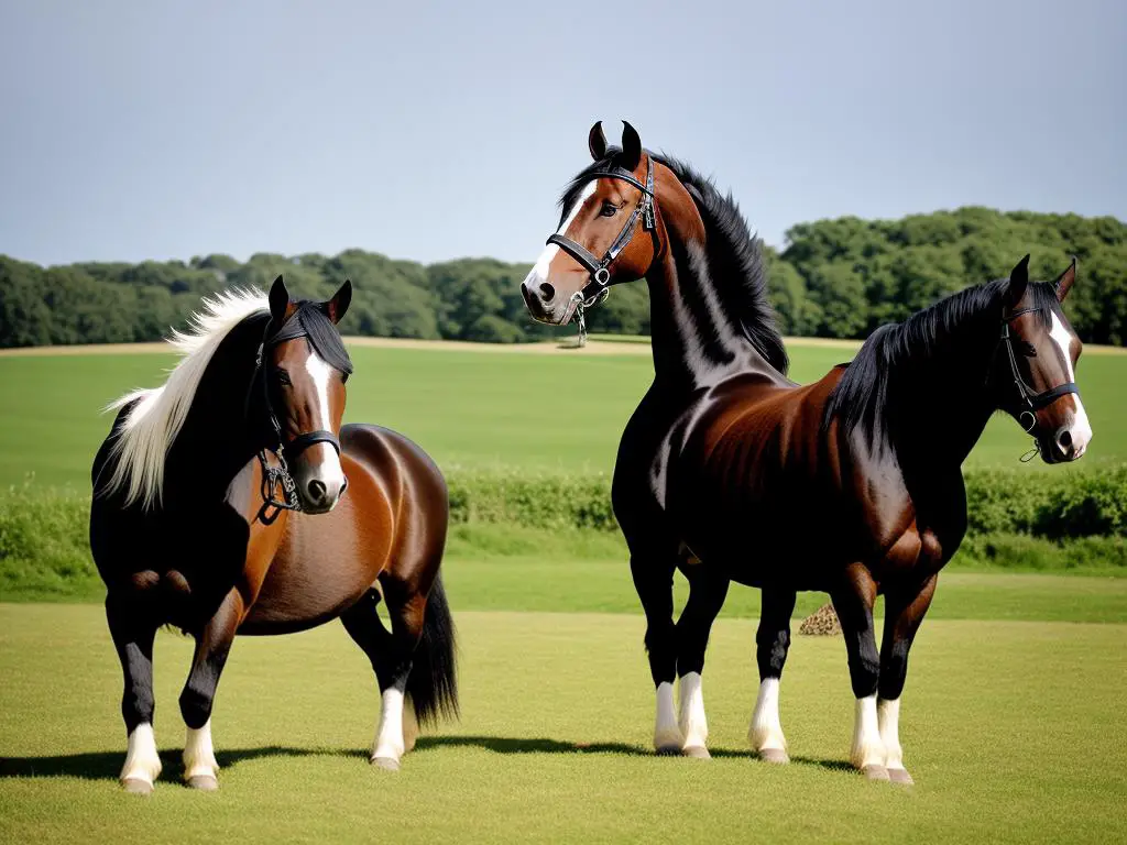 Shire horse size chart image