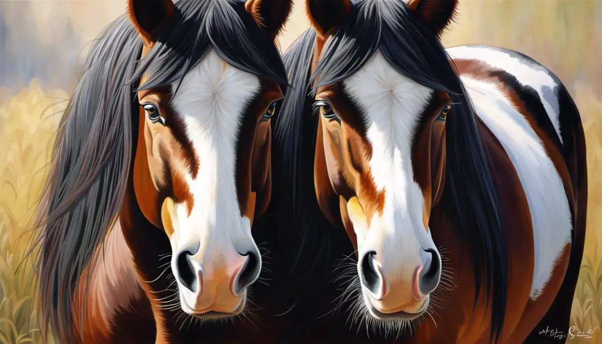 Image depicting the calm and gentle temperament of a Shire Horse