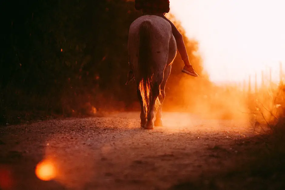 Image depicting a person riding a horse in a therapeutic riding program