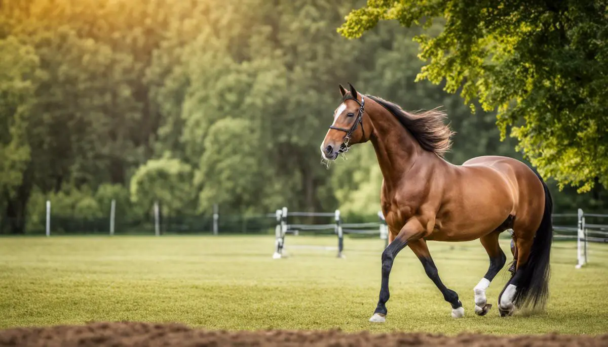 A beautiful Zweibrücker horse showing its calm demeanor and versatility in various equestrian disciplines